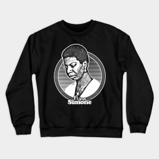 Nina Simone //\\ Original Retro Fan Art Design Crewneck Sweatshirt